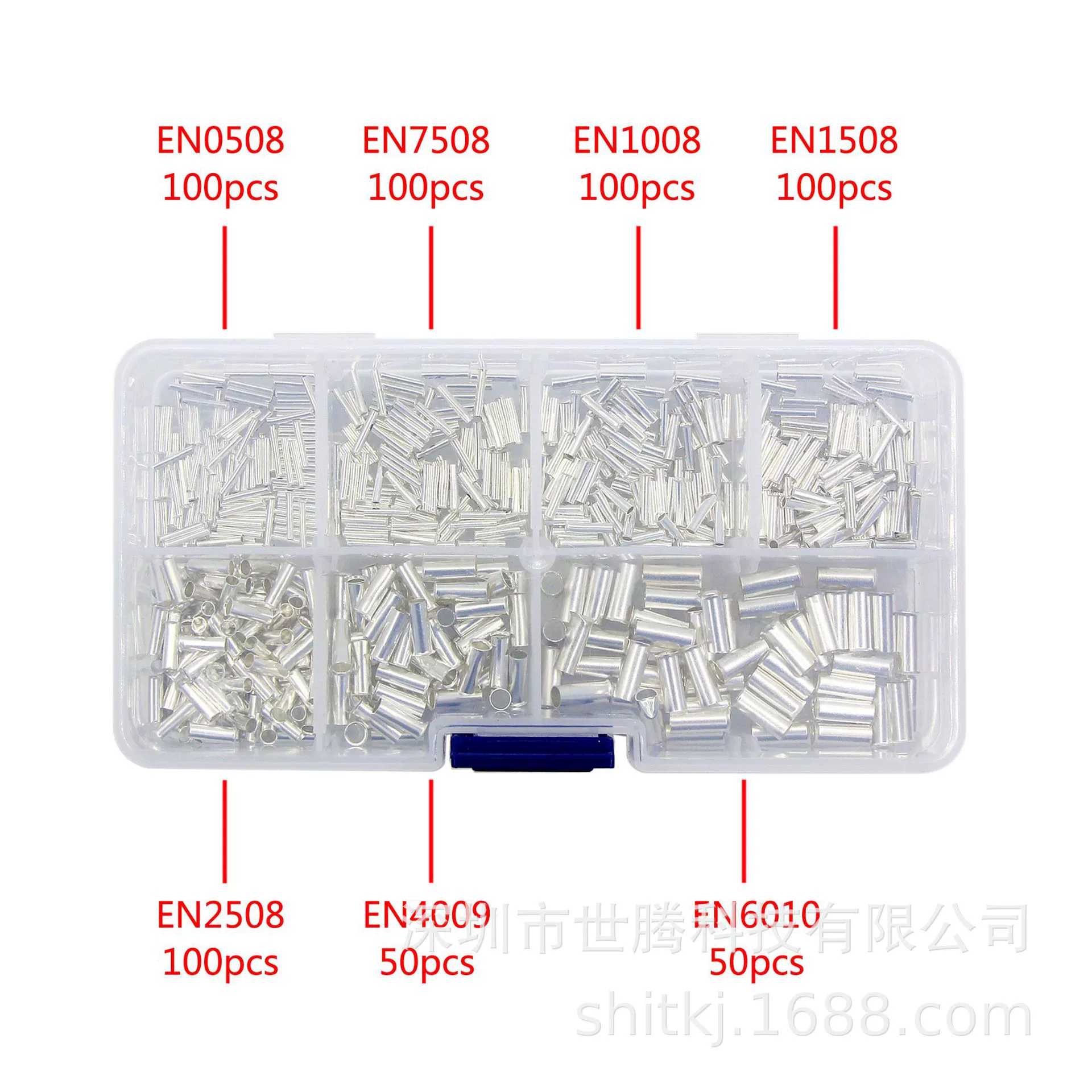 Трансграничная поставка, 600 шт., в штучной упаковке, трубчатый тип, комбинированный обжимной и сварной разъем, голый средний разъем 0,5-6 квадратных метров