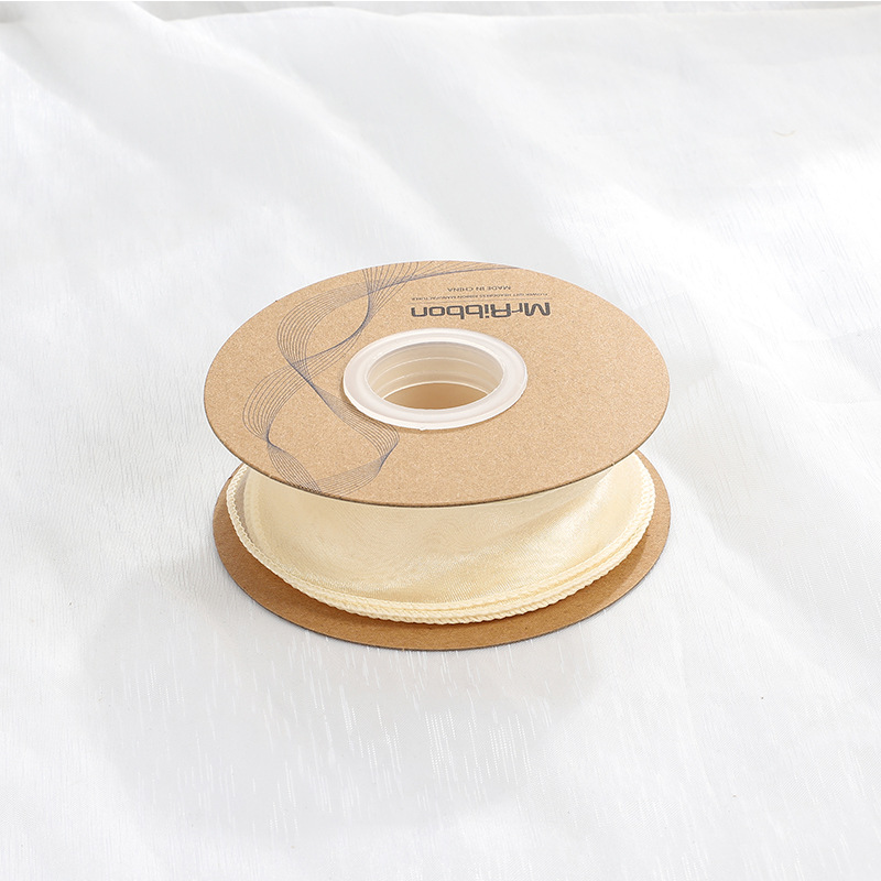 En stock al por mayor 4cm Phnom Penh fishtail hilo llano envuelto flor amplia cinta onda cinta ramo de flores material de embalaje