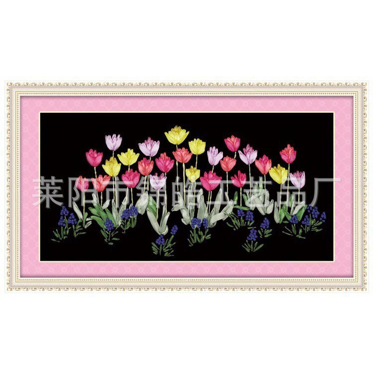 Bordado a mano DIY cinta bordado colgante pintura principiante bordado punto de cruz sala de estar pintura decorativa Lu bordado niños pequeña pintura colgante