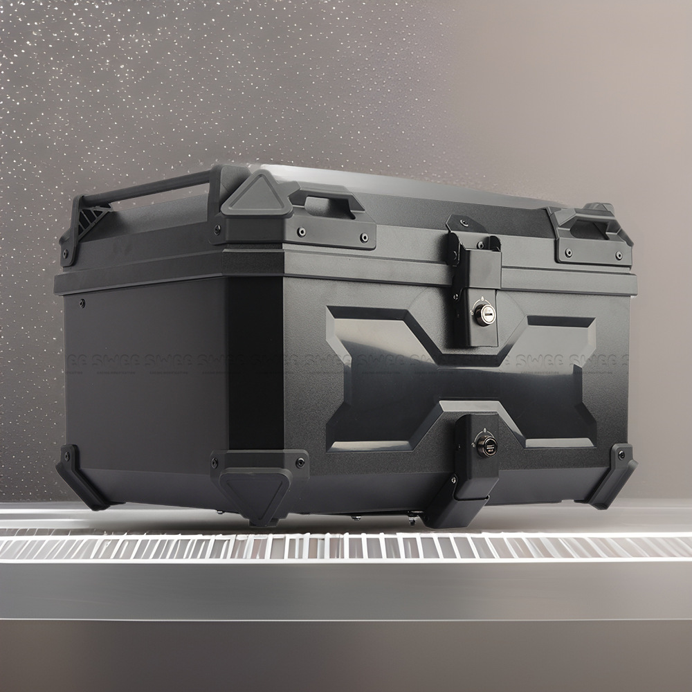 Universal 45L High-Strength Abs Waterproof Quick-Release Anti-Collision Large-Capacity Storage Rear Trunk for Motorcycles and Electric Vehicles