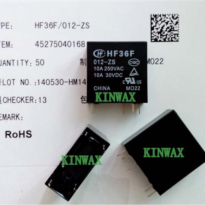 HF36F/006-Z 10A/250VAC一组转换HF36F 继电器