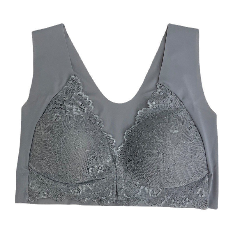 Comercio exterior transfronterizo sujetador europeo y americano de pecho grande sujetador de encaje sujetador sujetador con hebilla delantera sujetador ropa interior de mujer sexy