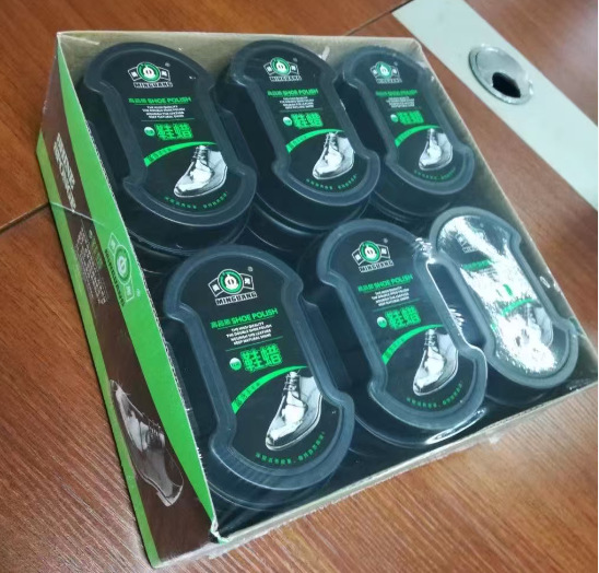 Minguang colorless shoe polish small I-shaped shoe wax shoe brush double-sided integrated sponge wipe Multifunctional leather decontamination care bright