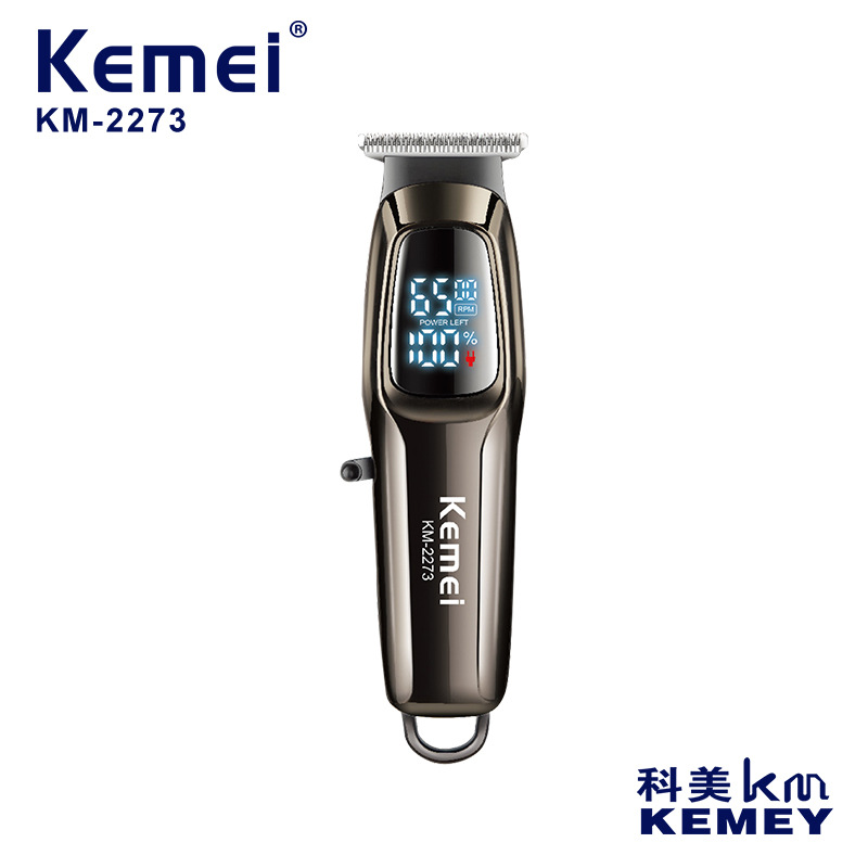 Kemei Kemei cortador de pelo profesional KM - 2273 cortador de afeitar digital tijeras eléctricas tijeras cortadoras cortadoras cortadoras cortadoras