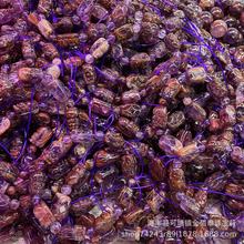 天然紫幽灵貔貅手链厂家批发天然紫幽灵疗愈貔貅天然水晶台湾跨境