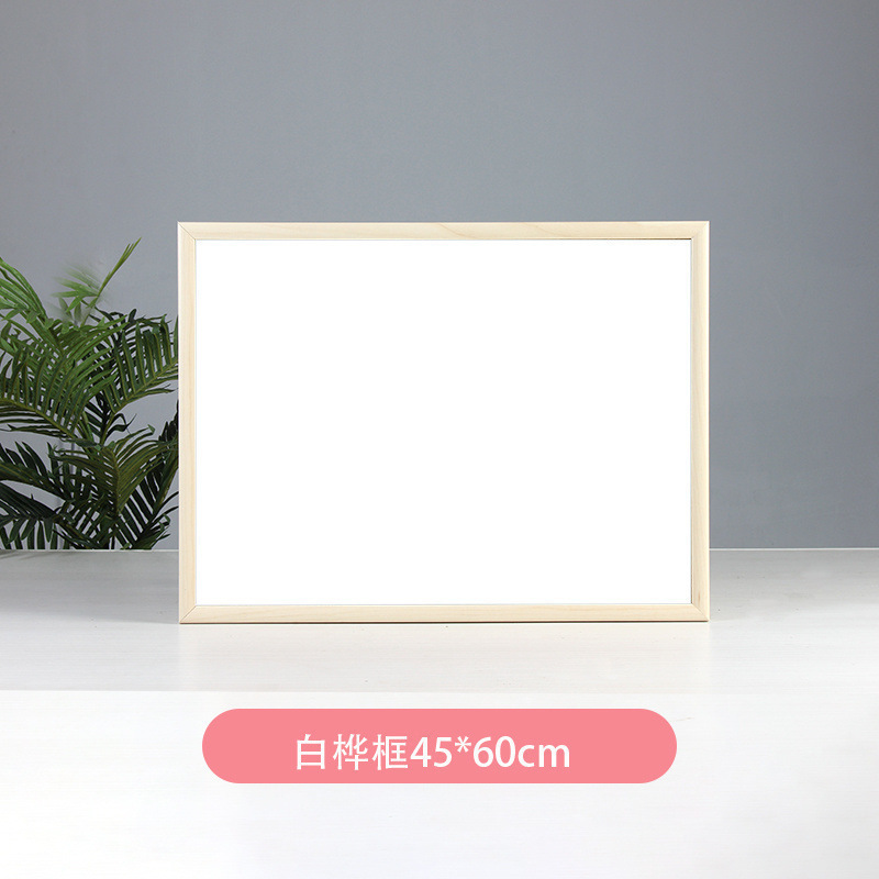 &木製フレームホワイトボード 吊り下げホワイトボード オフィス ホーム 子供用メッセージボード 商業用磁気黒板 磁気吸収ボード|undefined