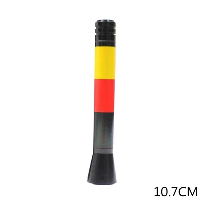 lattice antenna, vehicle antenna - yellow-red-black-flag-107cm