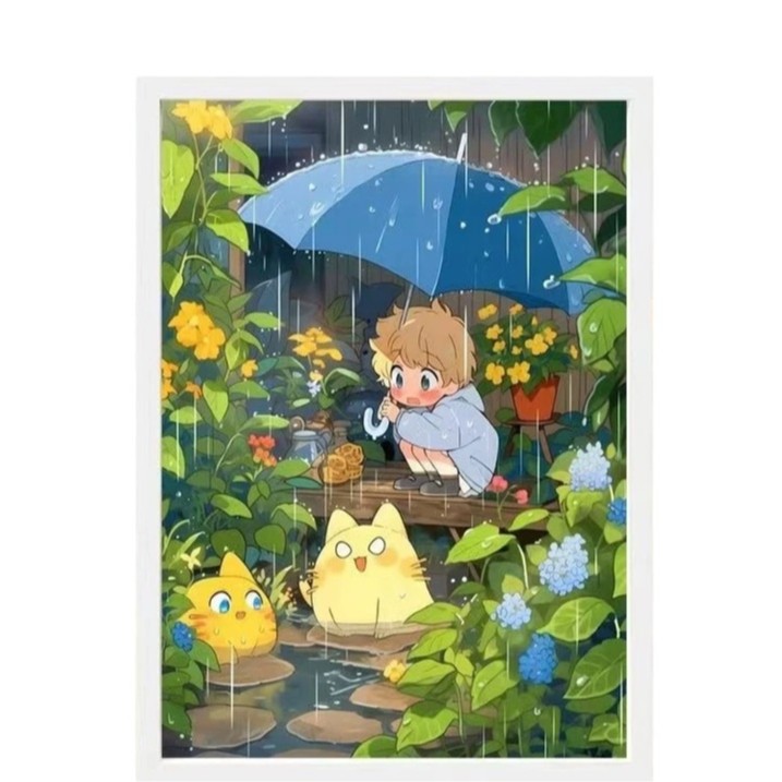 Mona Lisa Royal Cross Stitch Umbrella Boy 2025 Nuevo casual Decorativo Hecho a Mano Punto de Cruz Dibujos Animados image 2