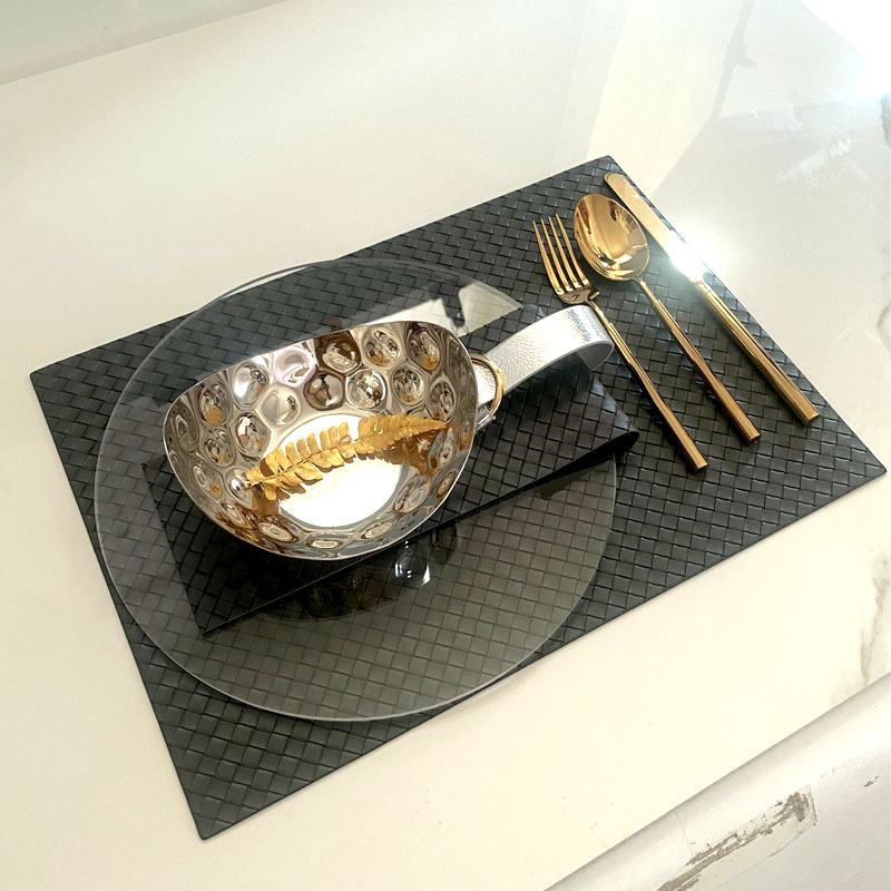 Gray Light Luxury Model Room Tableware Stainless Steel Ceramic suit Dinner Plate Ornaments Dining Table Soft Showroom Club Plate Gray Light Luxury Model Room Tableware Stainless Steel Ceramic suit Dinner Plate Ornaments Dining Table Soft Showroom Club Plate