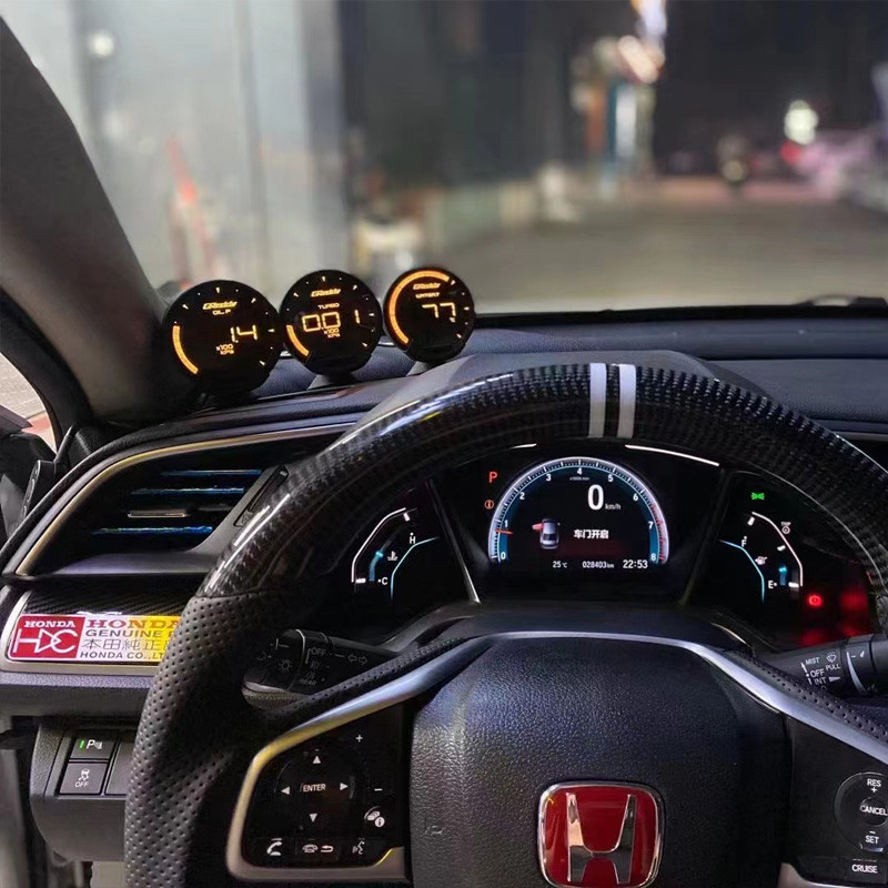 Greddi Sirius instrumento de modificación del coche multifunción OBD2 pantalla LCD medidor de temperatura del agua Turbo