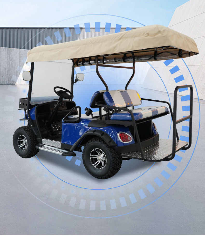 Golf Carts for Export to Tourist Attractions, Parks, Hotels, Airports; 4-Seater Electric Shuttle Vehicles; Electric Sightseeing Vehicles