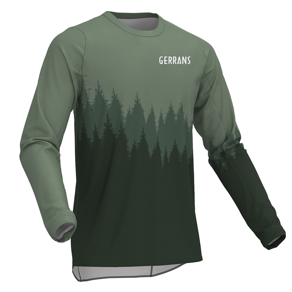 Gerrans Mountain Bike Long-Sleeved Downhill Clothing Motorcycle Cycling Downhill Clothing Breathable Cycling Tops Export