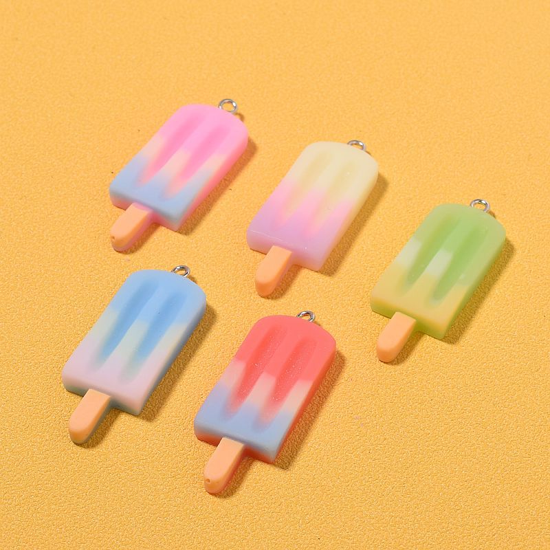 1 Pieza 3,9*1,5 Cm Resina Helado Colgante display picture 4