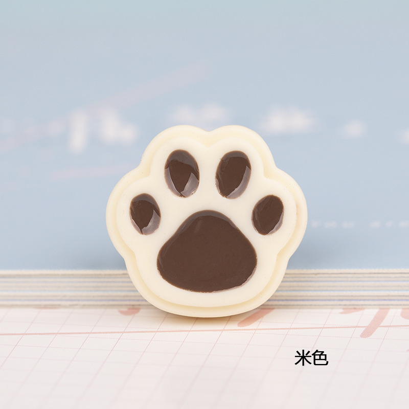 Directo de fábrica nuevo gato dibujos animados rasguño chocolate accesorios resina DIY pegamento crema teléfono móvil parche material al por mayor