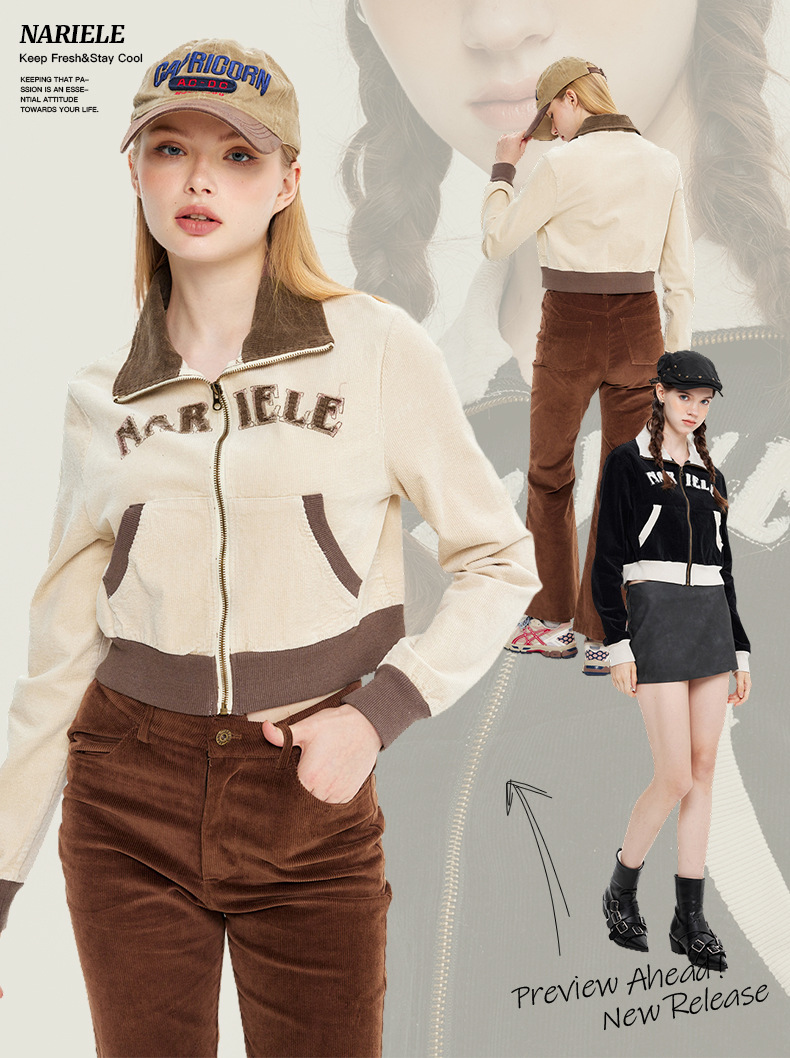 American Retro Loose Fitting Sweater Jacket - Image 3