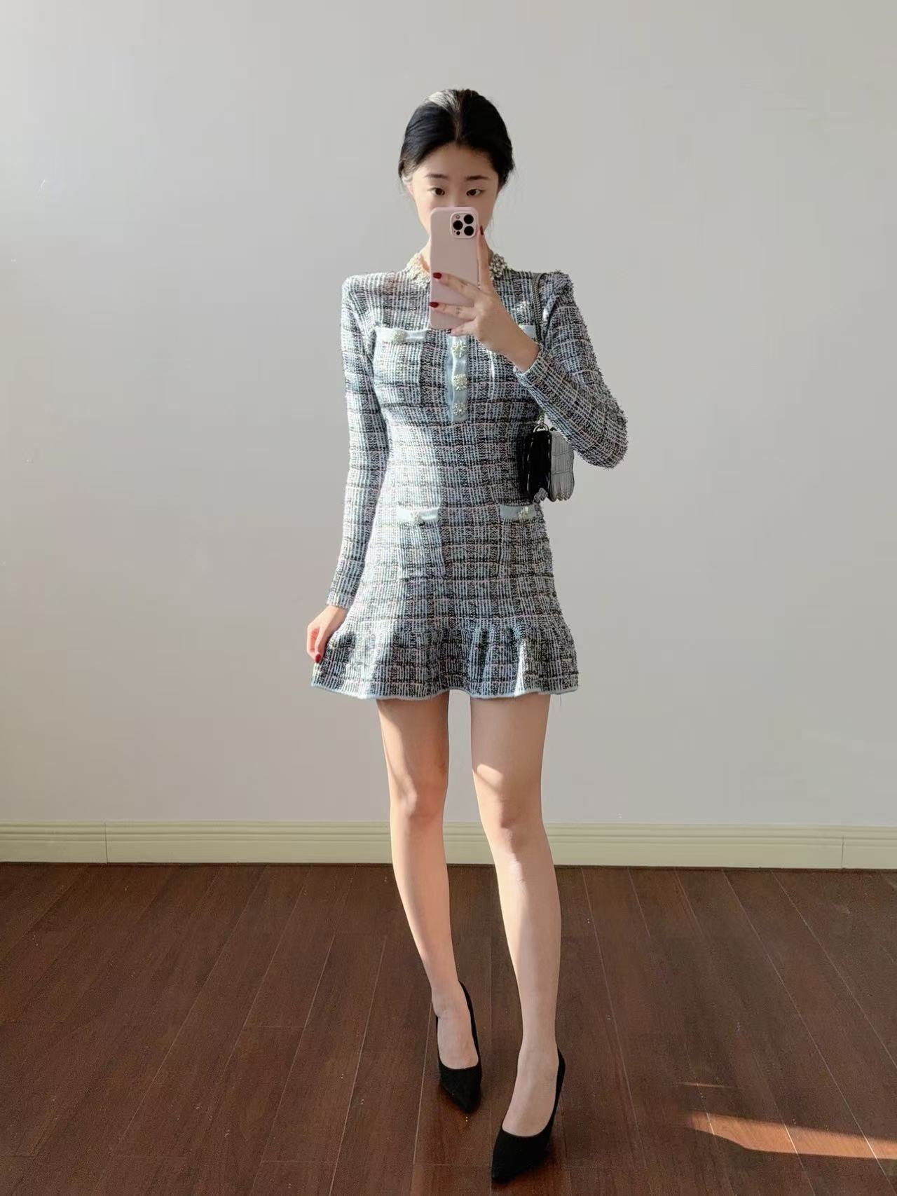 Spring elegant knitted brace