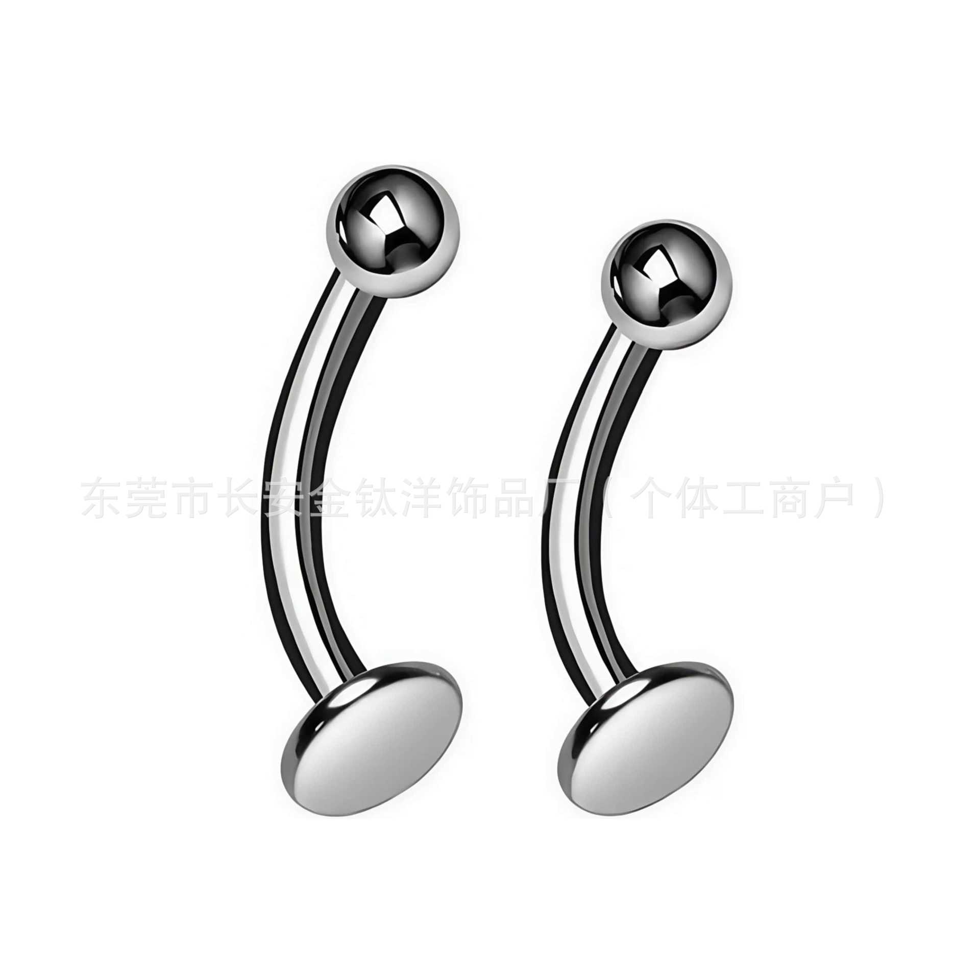 Pointed titanium steel lip stud product view