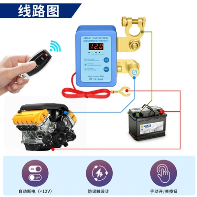 Power supply, ignition system accessories Terminal 12V/24V Remote Control Manual