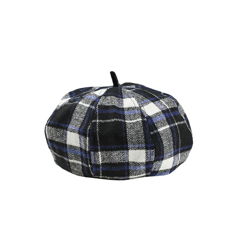 Boina infantil primavera y otoño niñas sombrero de ocho ángulos japonés Harajuku estilo calabaza sombrero de invierno bebé pintor sombrero de moda