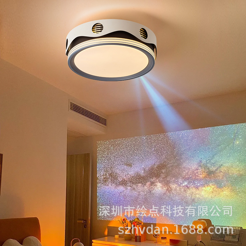 Room projector for hotel with projector, lights for hood for bedroom, three-in-one 3