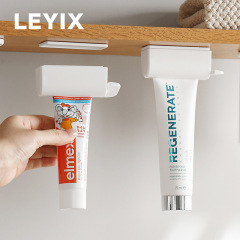 Ley ix 232手動歯磨き粉押出機強力磁気吸引逆掛穴なし歯磨き粉洗顔料キャビネット収納