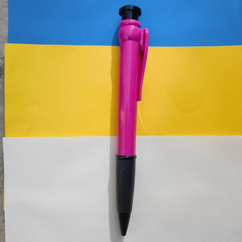 特大巨大ボールペン 個性派ペン 学生用 巨大毛糸ペン 28.5cm オリジナルブランド プラスチック製プッシュボタンペン|undefined