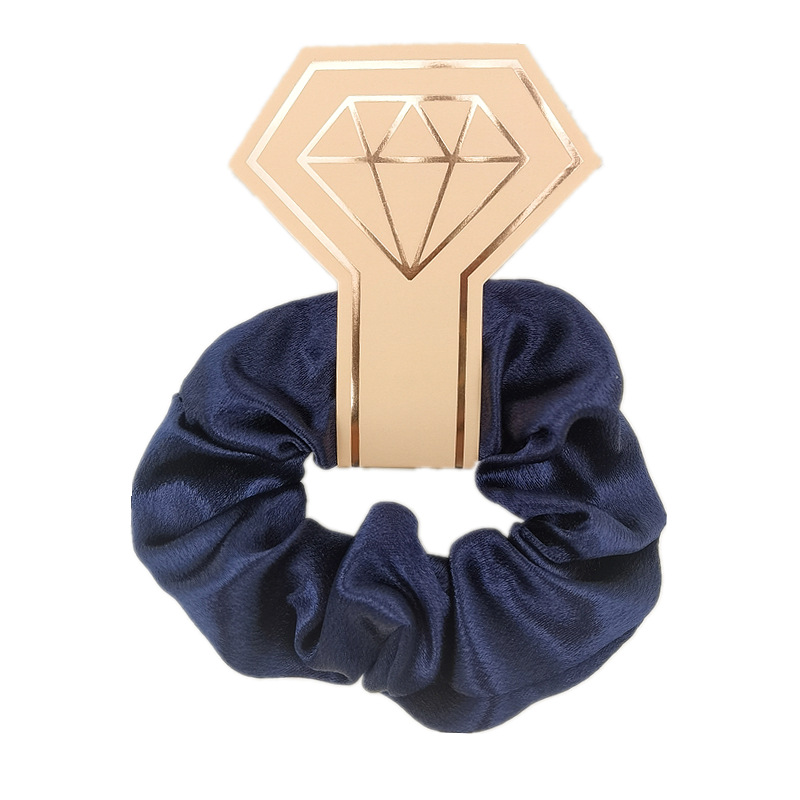 水晶缎吊卡藏青色