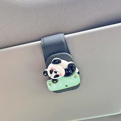 Clip Car Sun Visor | Car Glasses Clip/Bill Clip - a-promising-future-gray-glasses-clip