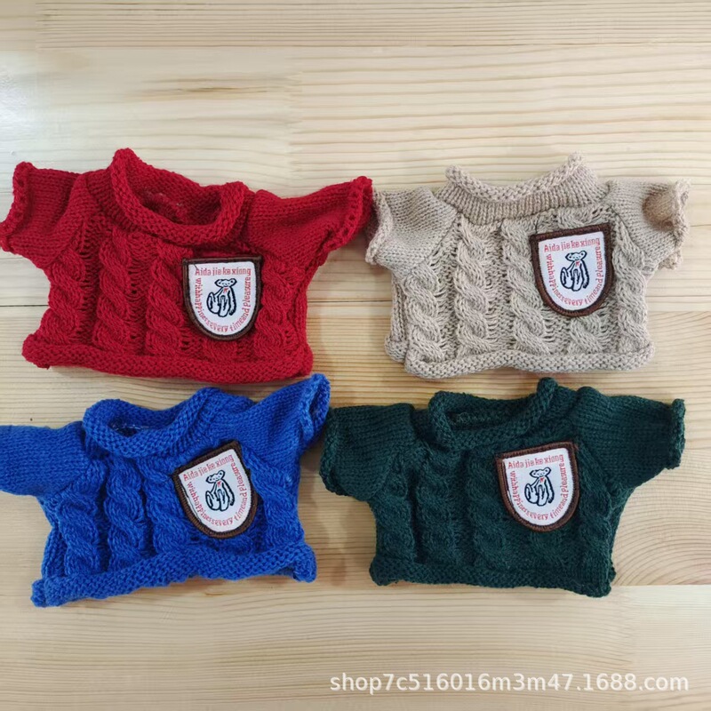 New 30cm Toy Doll Clothes Accessories Hyaluronic Acid Duck Lamb Bear Cotton Doll Doll Sweater Fan