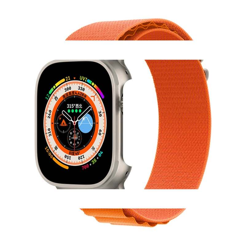 The new model is suitable for AppleWatch Ultra strap 6/7/8/SE nylon woven Apple alpine back ring strap