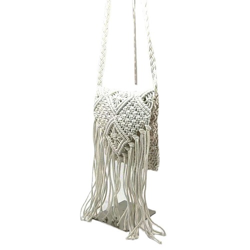  spring new style fresh and sweet luggage and leather goods striped flip bag cotton and linen tassel women's shoulder bag