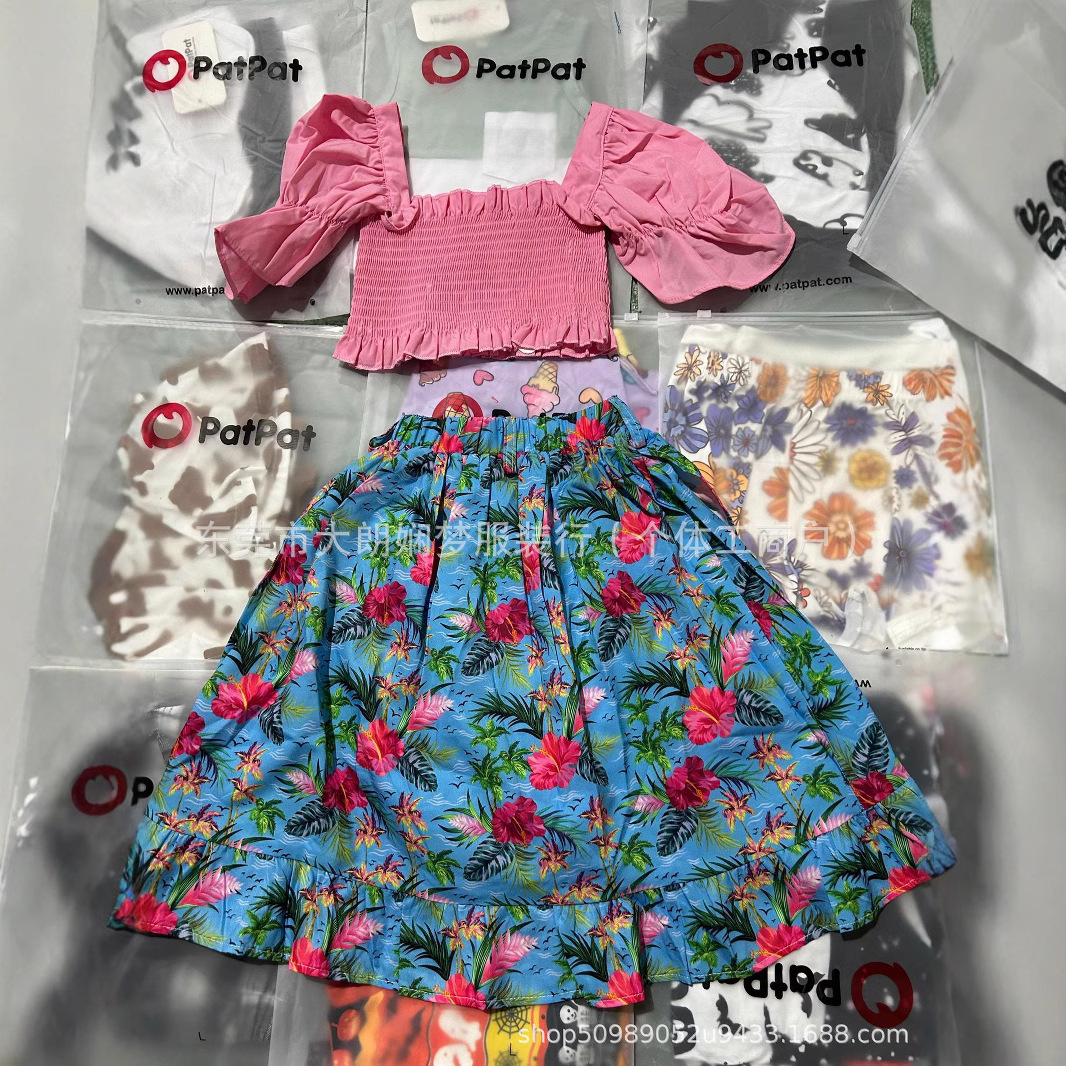 Patpat children's clothing sets, mixed styles, export children's clothing, Patpat sets, surplus stock, container loading wholesale.