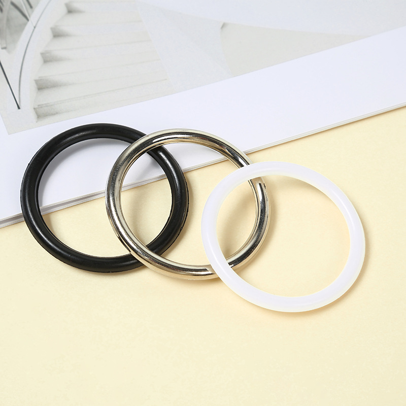 尼龙塑料圆环仿金属圈环DIY手把圈箱包配件开口圈环扣跨境热销