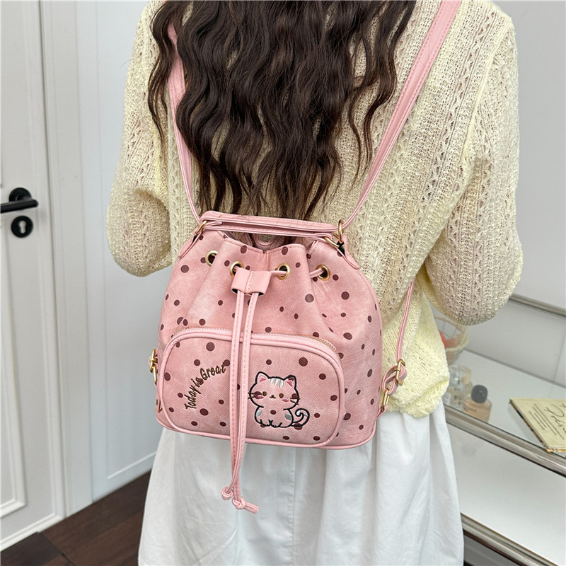 College Style Ladder Point Mochila para mujeres 2026 nueva tendencia de viaje simple bolsa casual universal