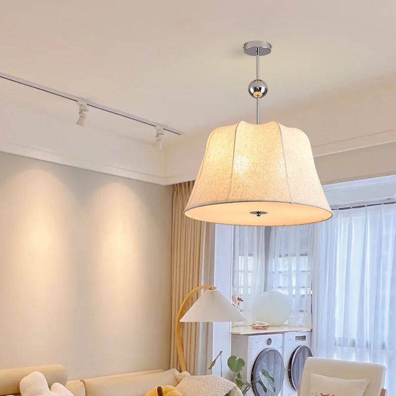 Sili estilo dormitorio tela araña japonés nórdico cama y desayuno Sala estudio techo mediados-antiguo estilo crema sala de estar lámpara principal