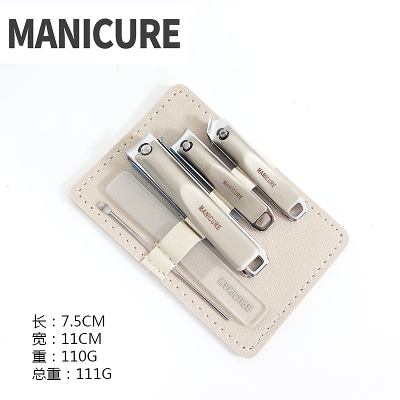 Yan set tijeras de uñas planas, trinchera de uñas inclinada, tijeras de uñas caseras, una sola