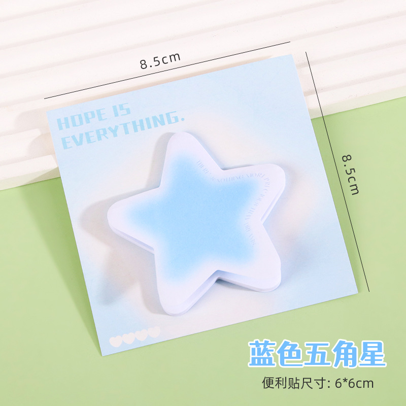 Pegatinas adhesivas de forma especial de color personalizadas de estilo ins, notas adhesivas de mensajes de estudiantes de sentido avanzado, se pueden pegar notas adhesivas desgarradas a mano