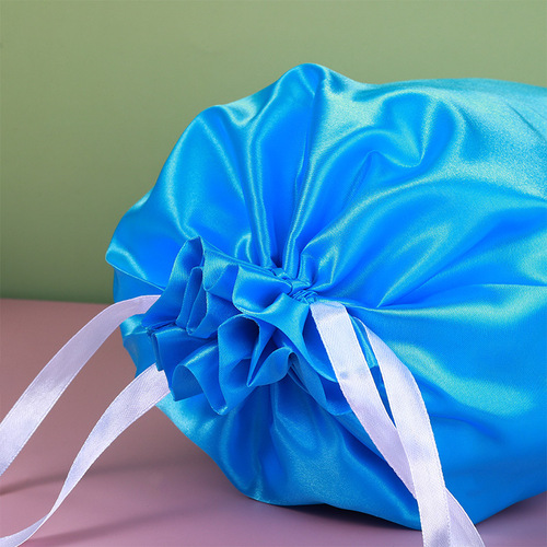 Glossy satin bag, eight satin bags, silk underwear dust-proof drawstrings, imitation silk storage bags wholesale