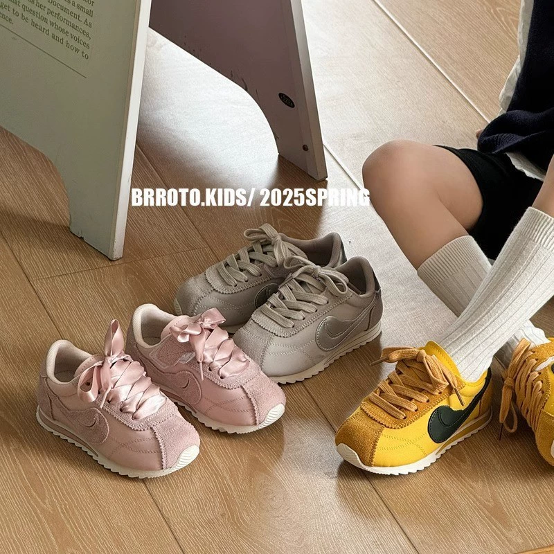 Детская спортивная обувь 2025, весна и осень, новый стиль, сетчатая дышащая обувь для мальчиков, обувь Форрест Гамп, повседневная обувь для девочек на мягкой подошве, моральная тренировочная обувь