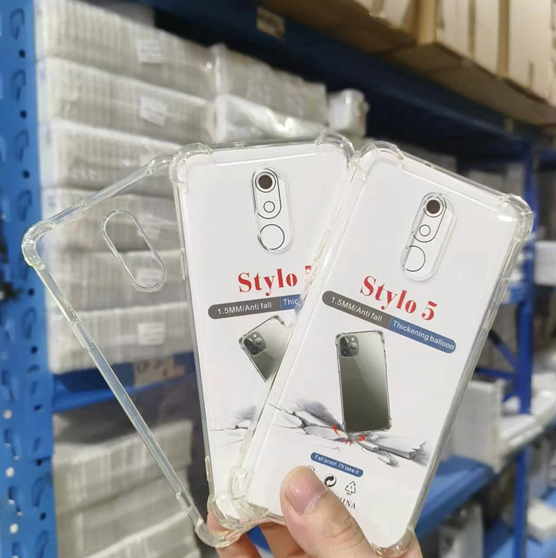 Lg K8 2018 Four-Corner Anti-Drop Thickened Transparent Tpu Airbag Phone Case Suitable for K9/K8/Stylo 6