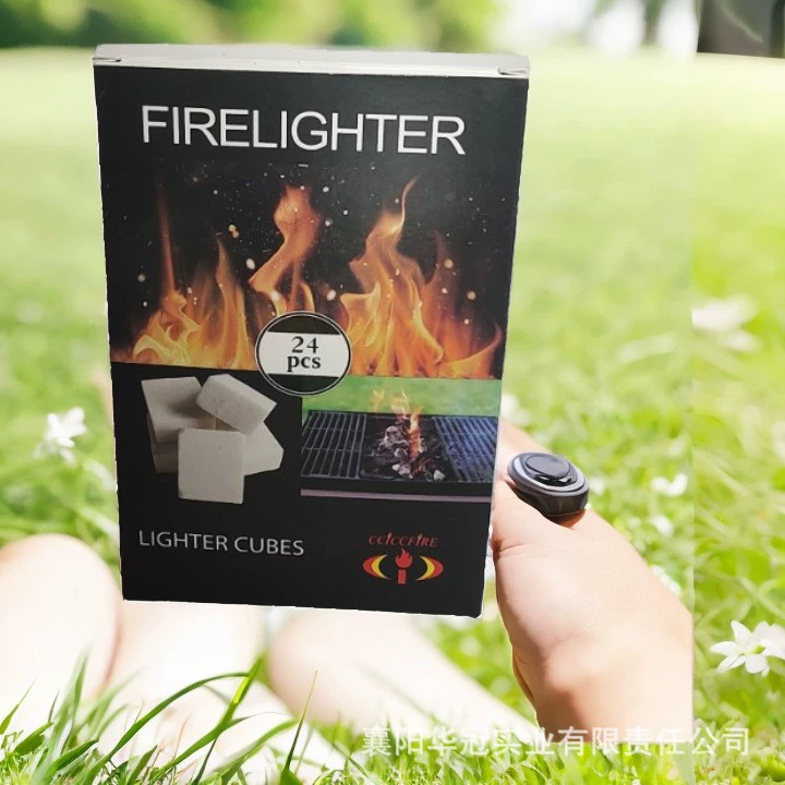 Сумка для выживания на открытом воздухе, аксессуары для кемпинга, альпинизма, белый блок быстрого зажигания, необработанный уголь, 24 шт.