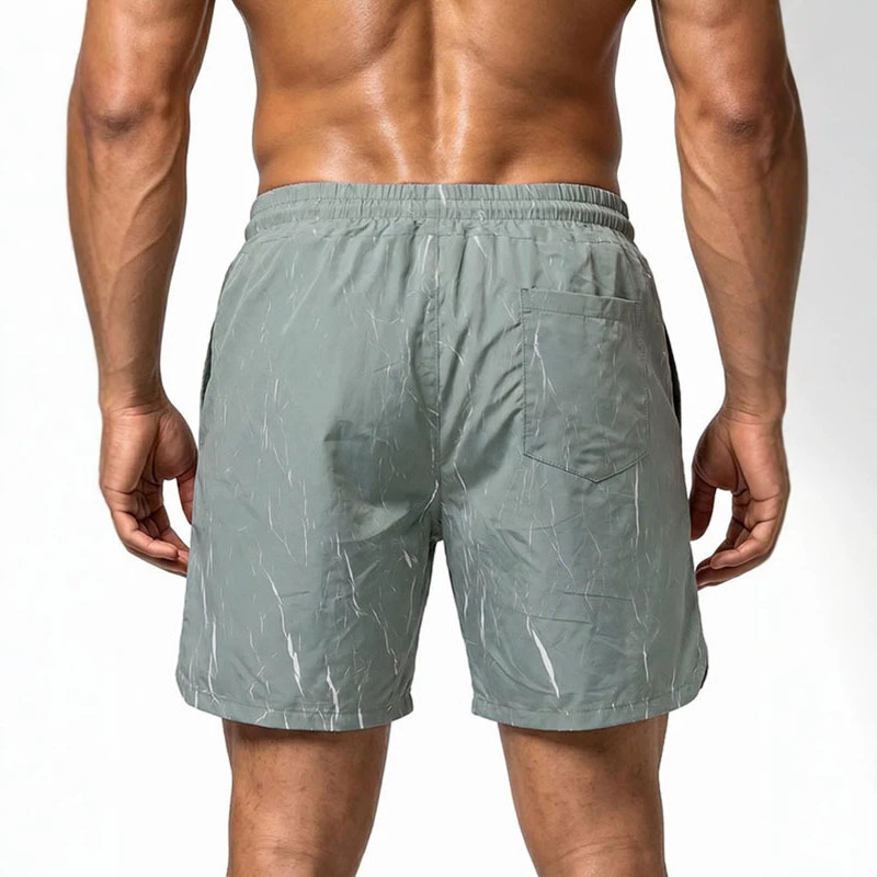 Men's Clothing Men's Plus Size Shorts Summer Outerwear Quick Drying Camouflage Beach Shorts For Men Straight Leg Lightning Pattern_viptrois.com