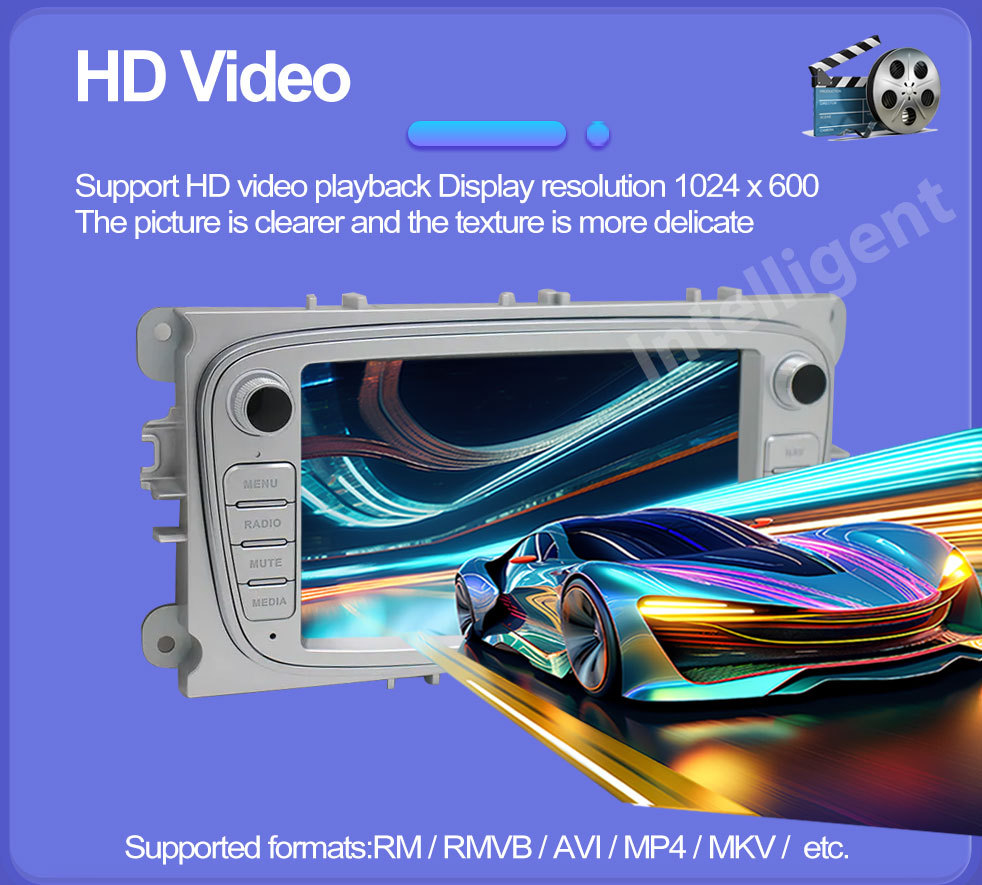 Suitable for Ford Focus 7-inch Android Smart GPS Car Navigation Bluetooth MP5 Player Carplay