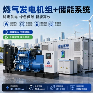 30~2000kW燃气发电机组储能联动微电网 构网型PCS EMS能量管理