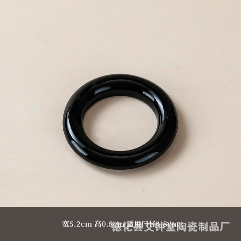 Ceramic Moxa Gua Sha Stone Ring Handheld Moxibustion Jar Accessory Style 10 overview