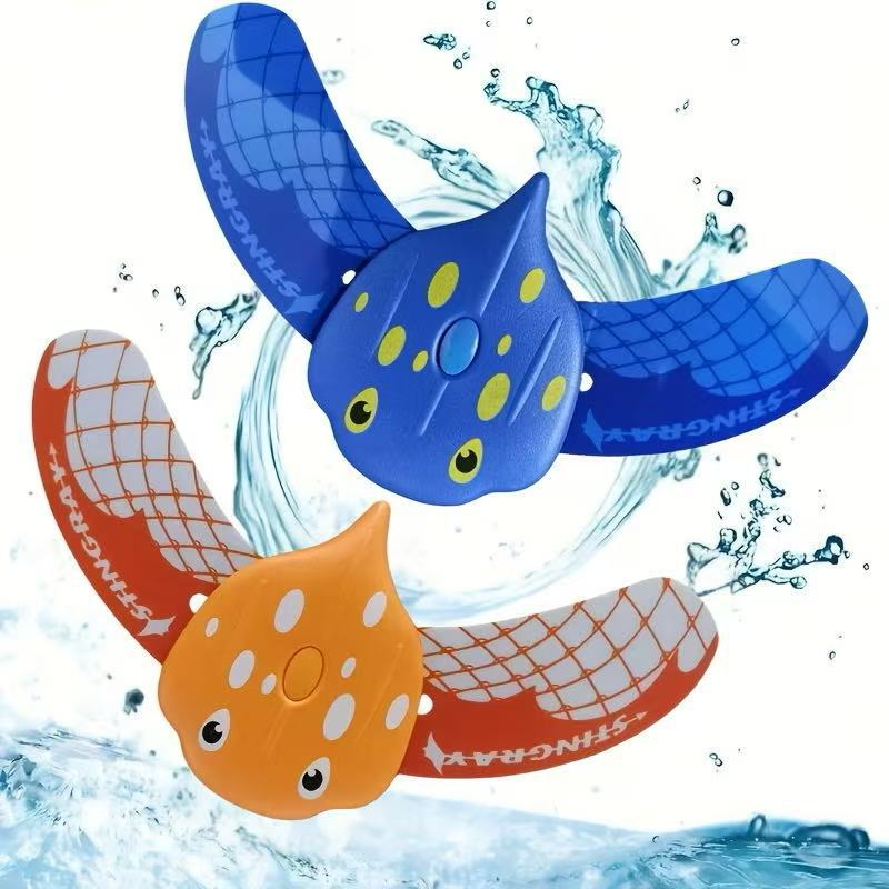 Cross-Border Summer Water Toys for Children, Water-Powered Devil Fish Swimming Training Toys, Fun Water Play Toys for the Seaside and Beach