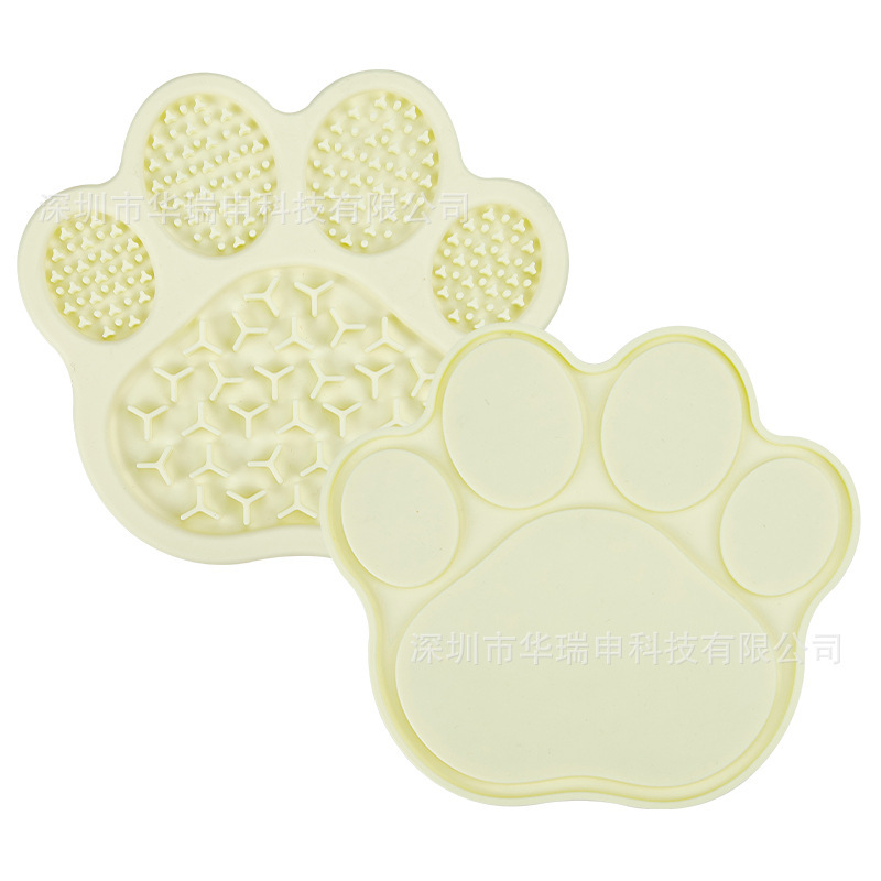 ペット用舐め食器シリコン製スローフードプレート、滑り止め付き猫用食器、犬用食器、スローフードボウル|undefined