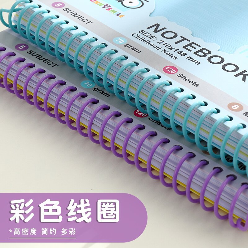 新款现货A4/20*27/A5/A6跨境电商爆款 线圈本子办公笔记本螺旋线