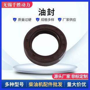 油封適用於柴油發電機發動機配件橡膠密封圈密封件丁腈氟膠橡膠圈
