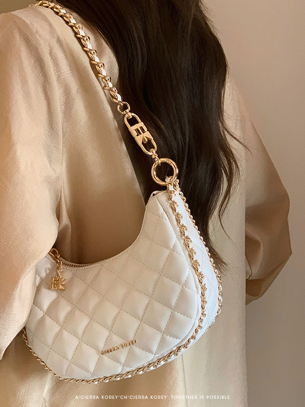 CIERRA KOREY 千金之夜腋下包包女高级感轻奢小众链条单肩斜挎包|undefined